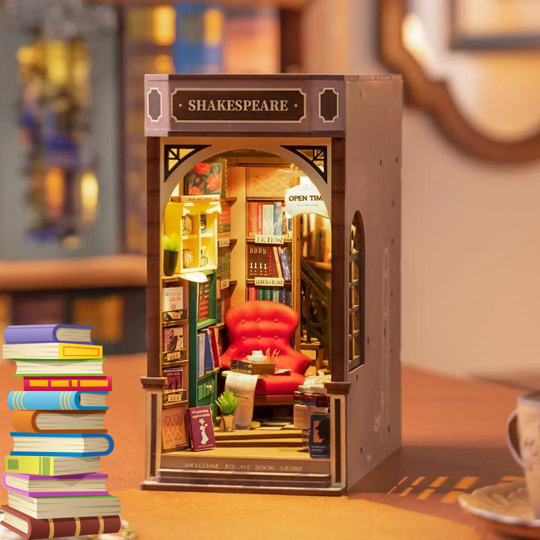 DIY Miniaturowy Domek – Księgarnia Shakespeare, ujęcie główne