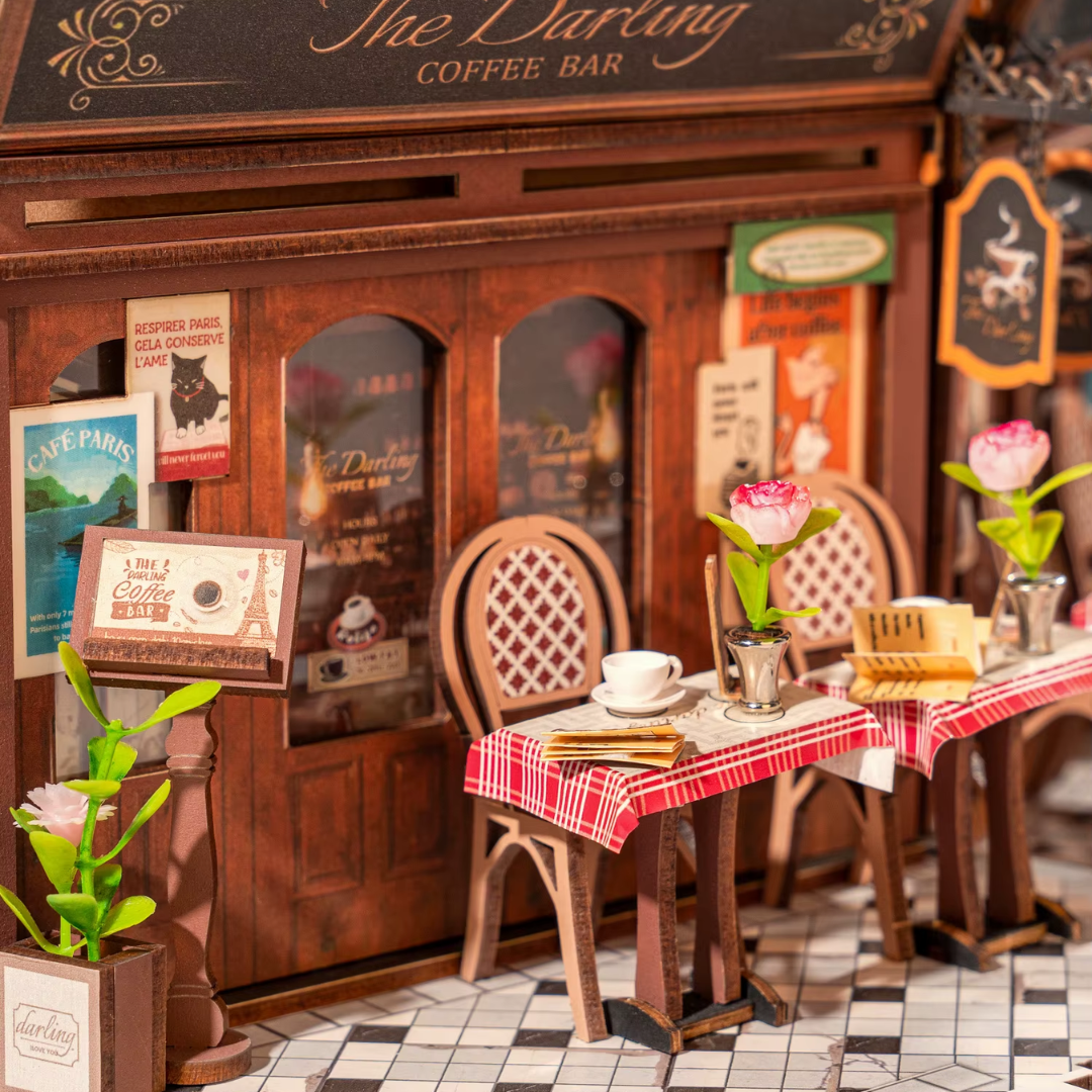 Detail 2 — DIY book nook Arcade Dating, handcrafted nook kit elements