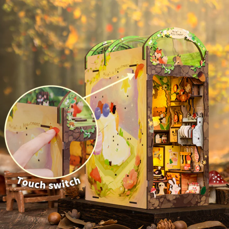 Domek Krecika – zbliżenie detali konstrukcji