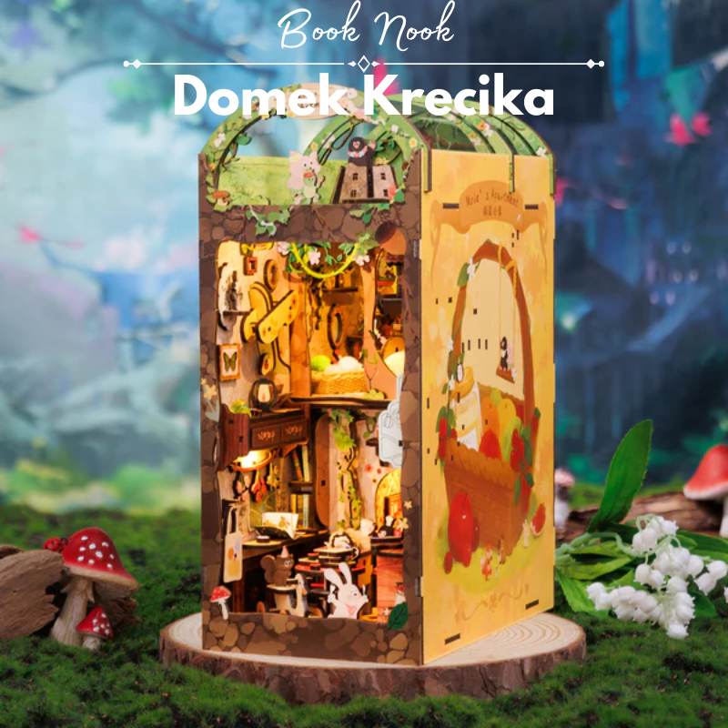 Domek Krecika – miniaturowy domek DIY, główne ujęcie