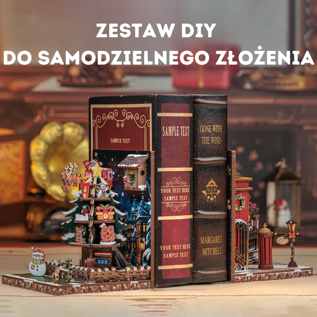 Świąteczna Chatka — moduł z pojemnikiem na długopisy