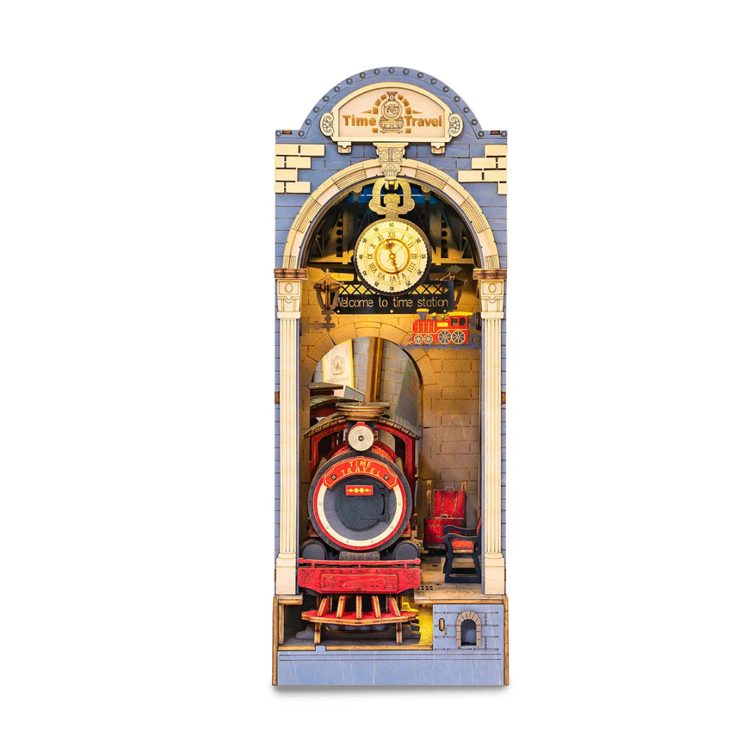 Time Travel — montaż krok po kroku, book nook DIY kit