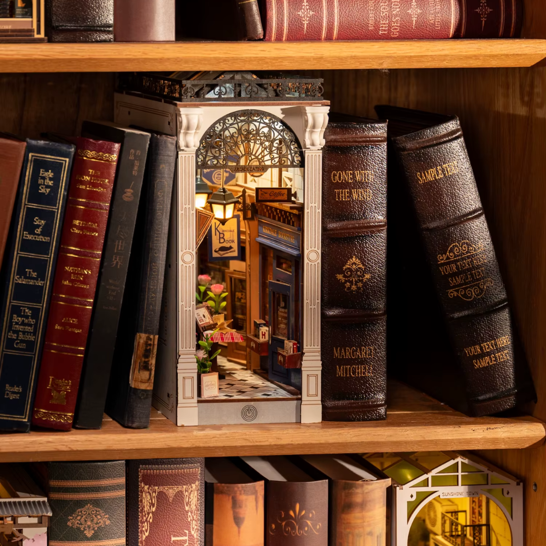 Laser-cut parts — Arcade Dating book nook kit, precision wooden puzzle 3D pieces for DIY assembly