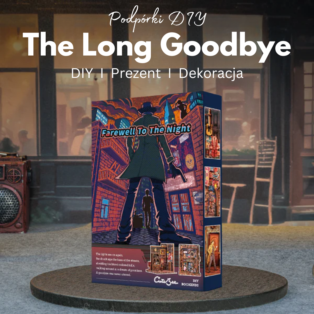 Podpórki do książek DIY The Long Goodbye — idealny prezent