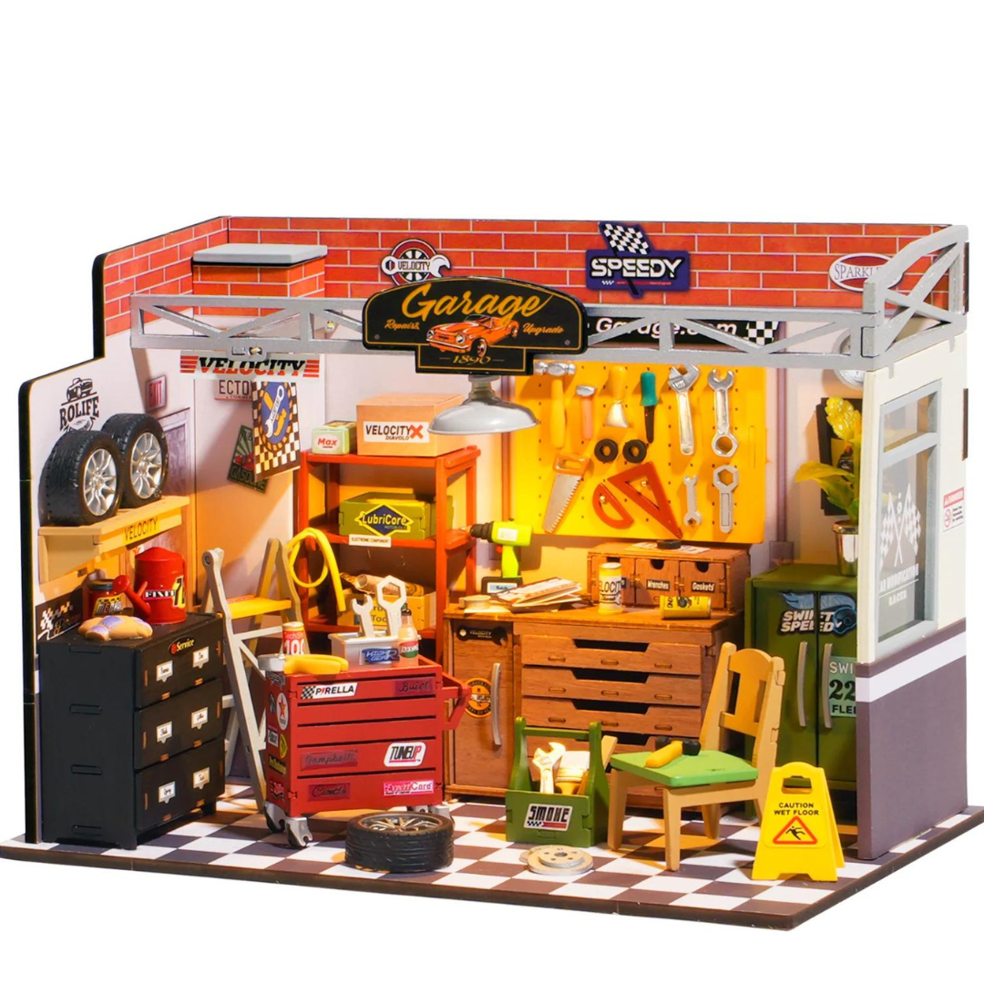 Mini Domek 3D – Warsztat Samochodowy