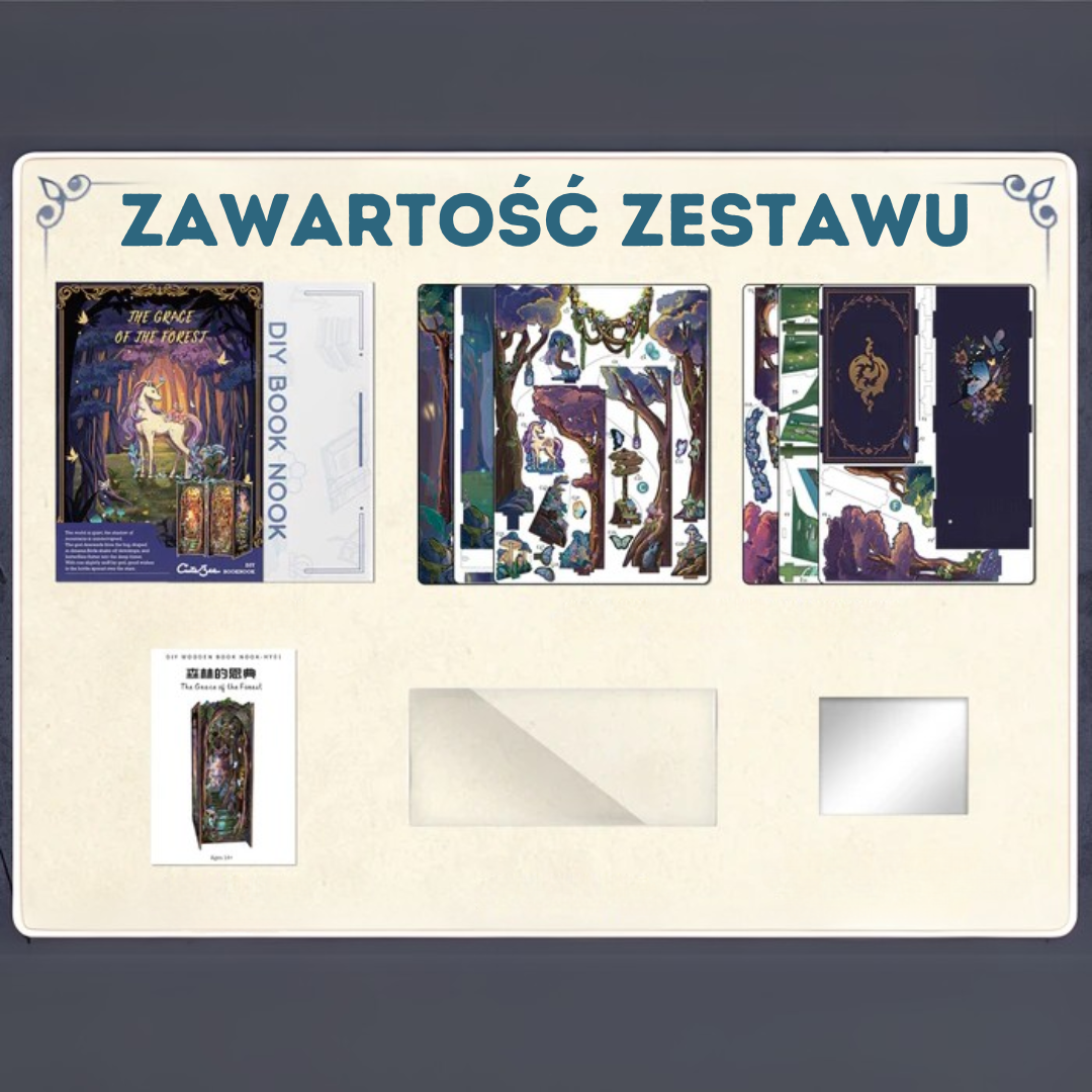 Book nook DIY — bajkowa scenografia, The Grace of the Forest