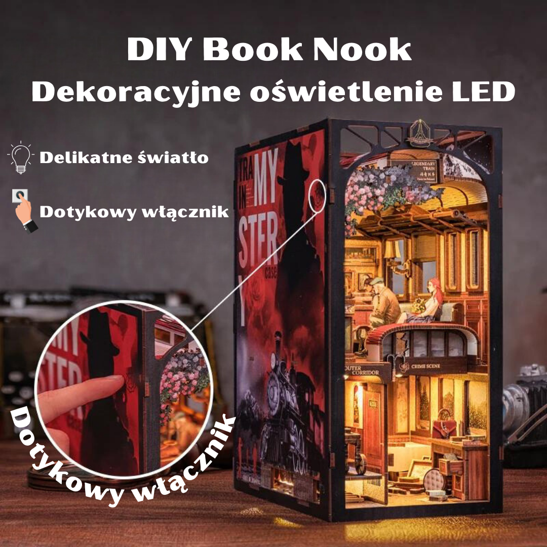Oświetlenie LED – Tajemniczy Pociąg, Book Nook