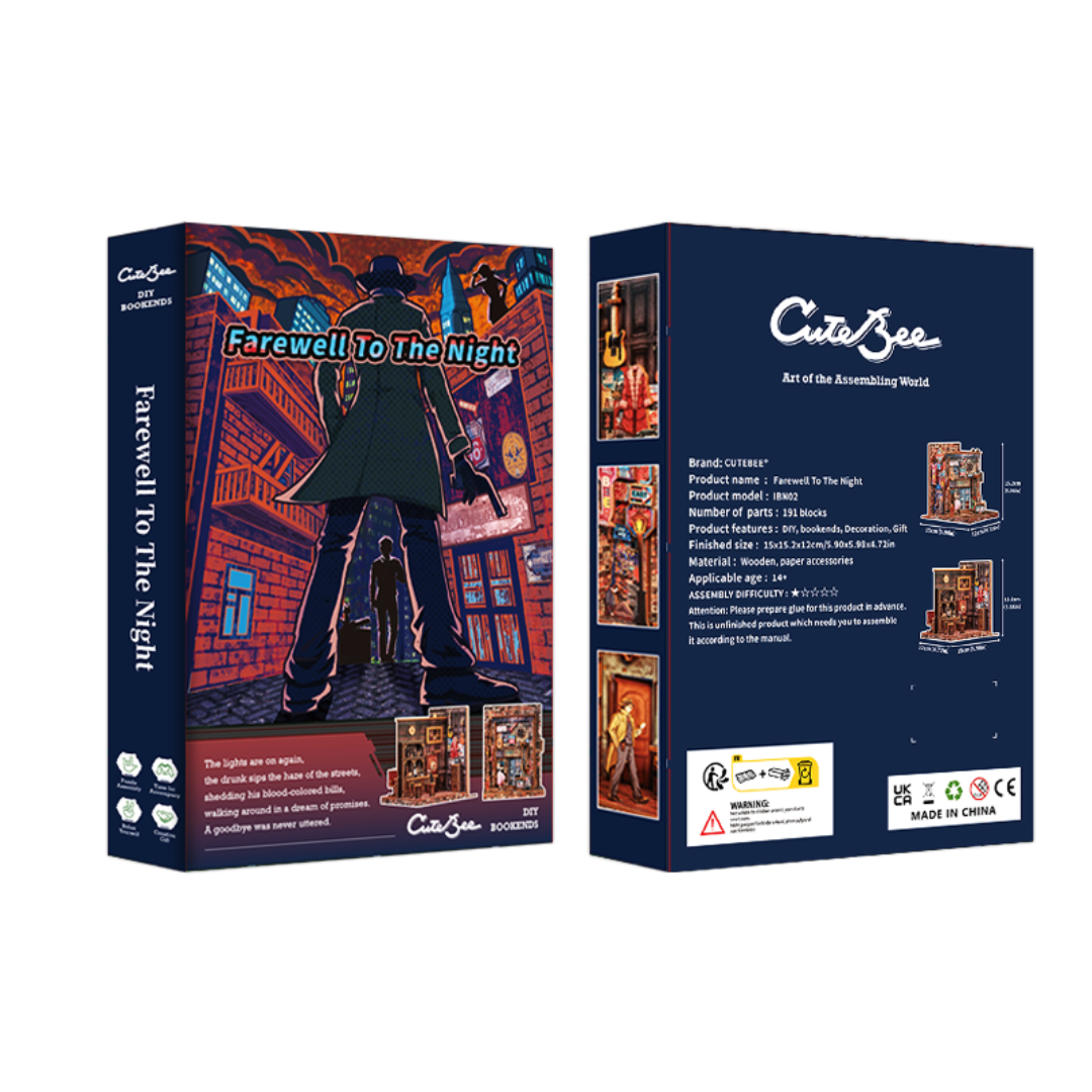 Podpórki DIY — zbliżenie sceny The Long Goodbye