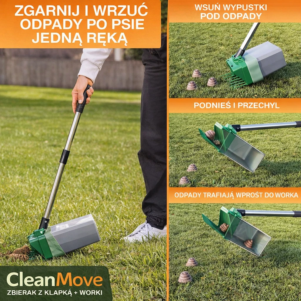 Zbliżenie na mechanizm CleanMove