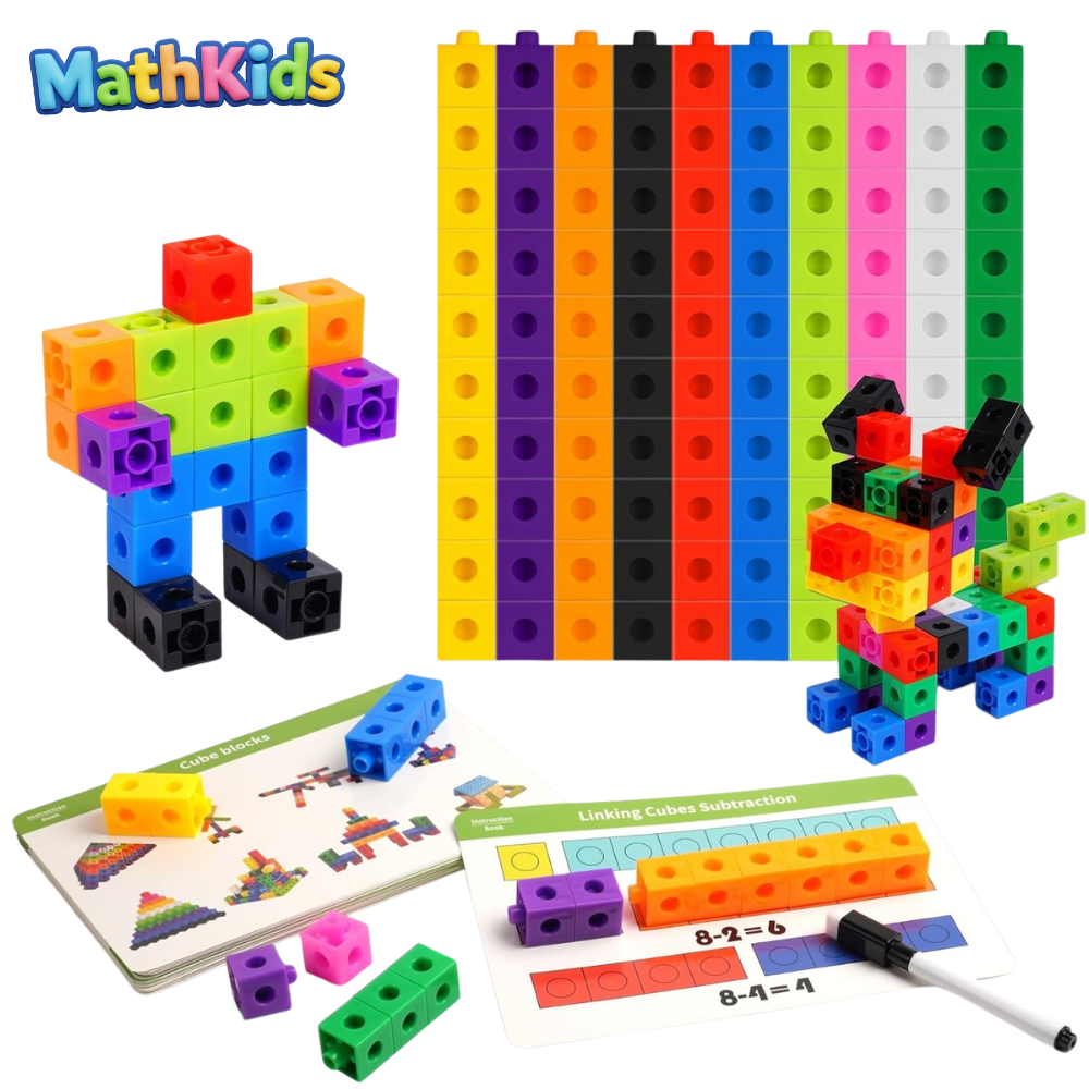 MathKids - 100 kolorowych klocków i 36 aktywności na kartach